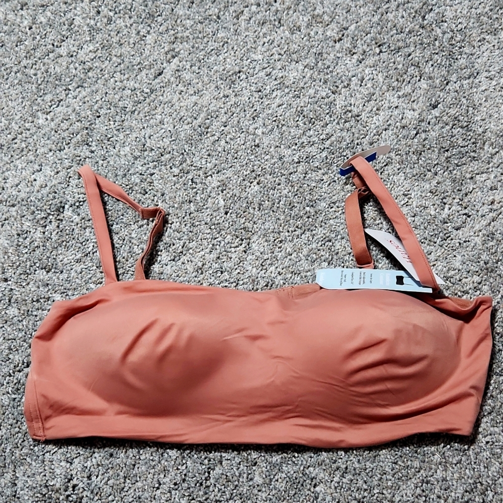 Dusky Rose Bandeau by Hanes